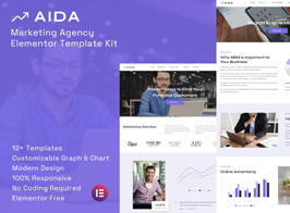 AIDA – Marketing Agency Elementor Template Kit