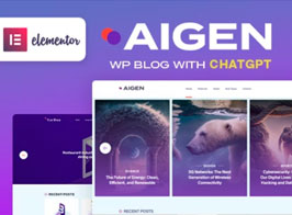 Aigen – AI Inspired WordPress Blog Theme