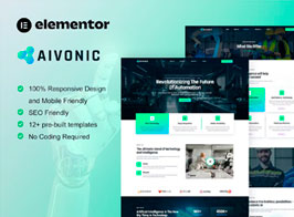 Aivonic – AI & Robotics Elementor Pro Template Kit