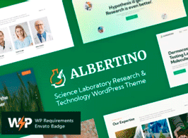 Albertino – Science Laboratory Research & Technology WordPress Theme