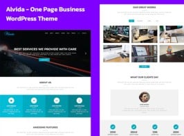 Alvida – One Page Business WordPress Theme