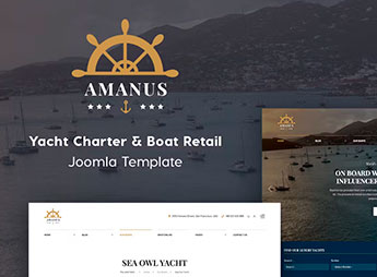 Amanus | Yacht Charter Joomla 5 Template