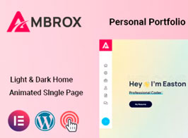 Ambrox – Personal Portfolio Resume Theme