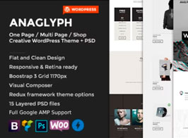 ANAGLYPH – One page / Multi Page WordPress Theme