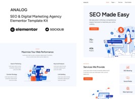 Analog – Seo Digital Marketing Agency Elementor Template Kit
