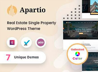 Apartio – Single Property WordPress Theme + RTL