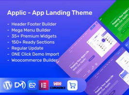 Applic – App Landing WordPress Theme