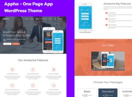 Appho – App & Software Landing Page WordPress Theme