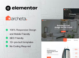 Archeta – Architecture & Construction Service Elementor Template Kit