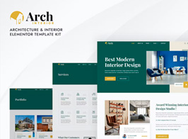 Archinterior – Architecture & Interior Elementor Pro Template Kit
