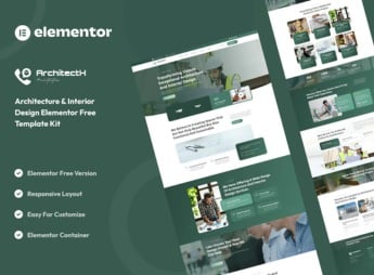 Architectx – Architecture & Interior Design Services Elementor Template Kit