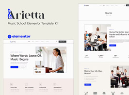 Arietta – Music School Elementor Template Kit