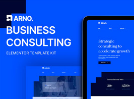 Arno – Business Consulting Elementor Template Kit