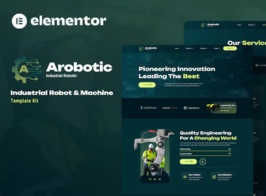 Arobotic – Industrial Robot & Machine Elementor Template Kit