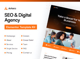 Artera – SEO & Digital Agency Elementor Pro Template Kit