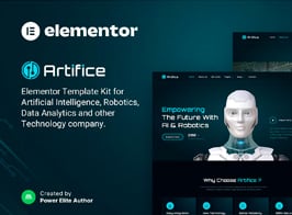 Artifice – AI & Robotics Elementor Template Kit