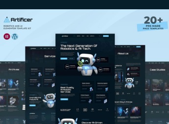 Artificer – Robotics & AI Elementor Pro Template Kit
