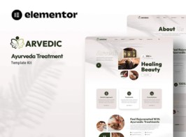 Arvedic – Beauty Treatment Elementor Template Kit
