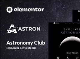 Astron – Astronomy Elementor Template Kit