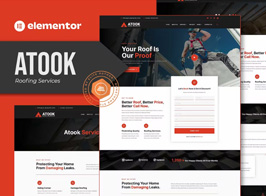 Atook – Roofing Services Elementor Template Kit