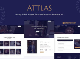 Attlas – Notary Public & Legal Services Elementor Template Kit