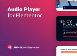 Audier – Audio Player with Controls Builder for Elementor