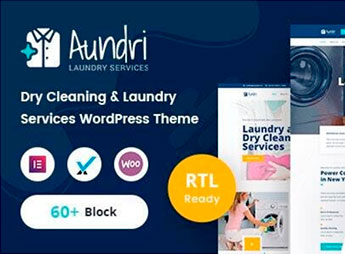 Aundri – Dry Cleaning Services WordPress Theme + RTL