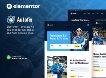 Autofix – Car Repair & Auto Services Elementor Template Kit