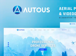 Autous – Aerial Photography & Videography Elementor Template Kit