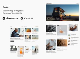 Avail – Modern Blog & Magazine Elementor Template Kit