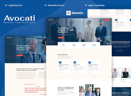 Avocati – Law Firm & Attorney Elementor Template Kit