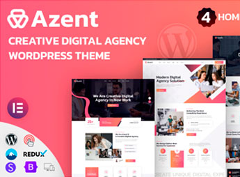 Azent – Creative Digital Agency WordPress Theme
