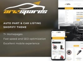 Azirspares – Auto Part & Car Listing Shopify Theme