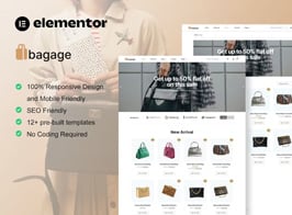Bagage – Woocommerce Bag Store Elementor Pro Template Kit