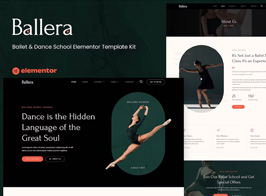 Ballera – Ballet & Dance School Elementor Template Kit