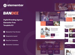Bandee – Digital Branding Agency Elementor Template Kit