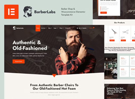BarberLabs – Barber Shop Elementor Template Kit