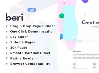 Bari – Portfolio & SEO / Digital Agency WordPress Theme