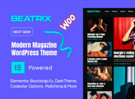 Beatrix – Modern Magazine WordPress Theme