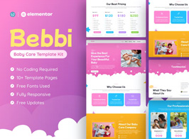 Bebbi – Creative Baby Care Elementor Pro Template Kit