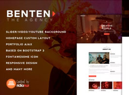 Benten – Responsive One Page Portfolio Theme