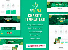 Bequest – Nonprofit Charity & Donation Elementor Template Kit