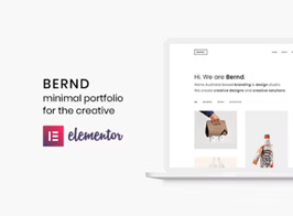 Bernd – Minimal WordPress Portfolio Theme