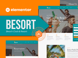 Besort – Beach Club & Resort Elementor Template Kit