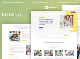 BetterUp – Business Coaching & Mentor Elementor Template Kit
