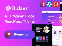 Bidzen – NFT Marketplace WordPress Theme