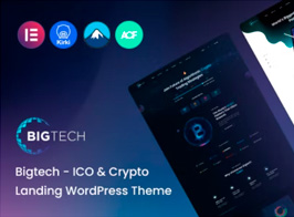 Bigtech – ICO & Crypto Landing WordPress Theme