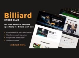 Billiard – Creative Sporting WordPress Theme