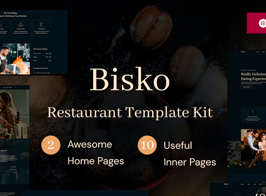 Bisko – Restaurant & Cafe Elementor Template Kit