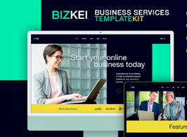 Bizkei | Business & Services Elementor Template Kit